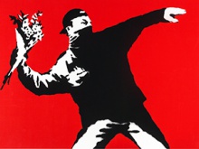 Flower Thrower, Screenprint, 2003, Private Collection_cover